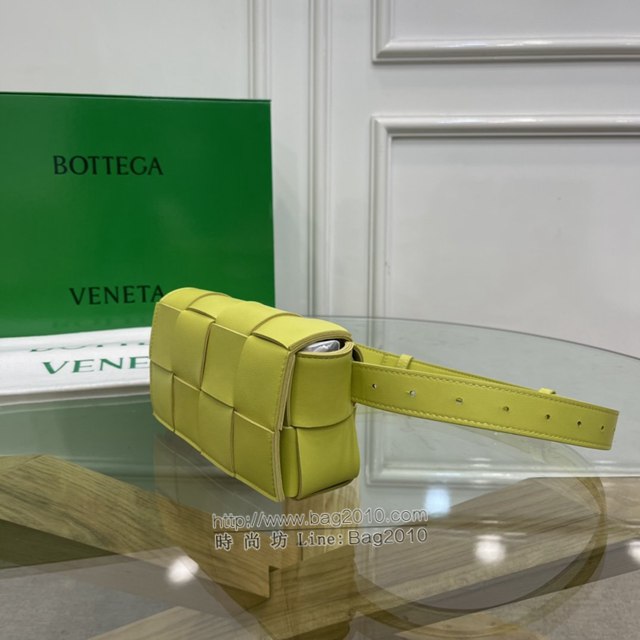 Bottega veneta高端女包 KF0015奇異果色 寶緹嘉CAEESTTE腰包 BV經典款手工編織手包腰包胸包斜挎包  gxz1204